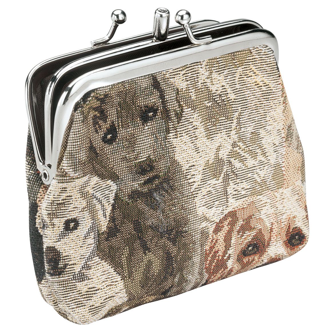 Animal Tapestry Dual Coin Pouch-374309