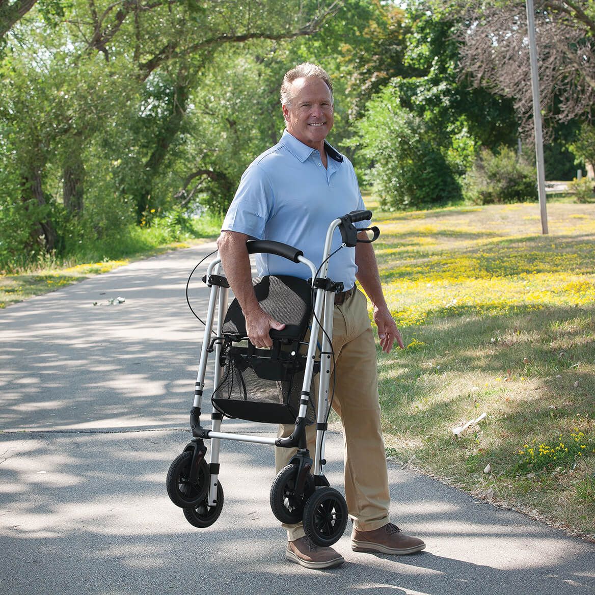 LivingSURE™ Ultra-Lite Folding Rollator-374394