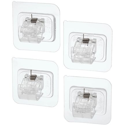 No-Drill Curtain Rod Holders, Set of 4-375036