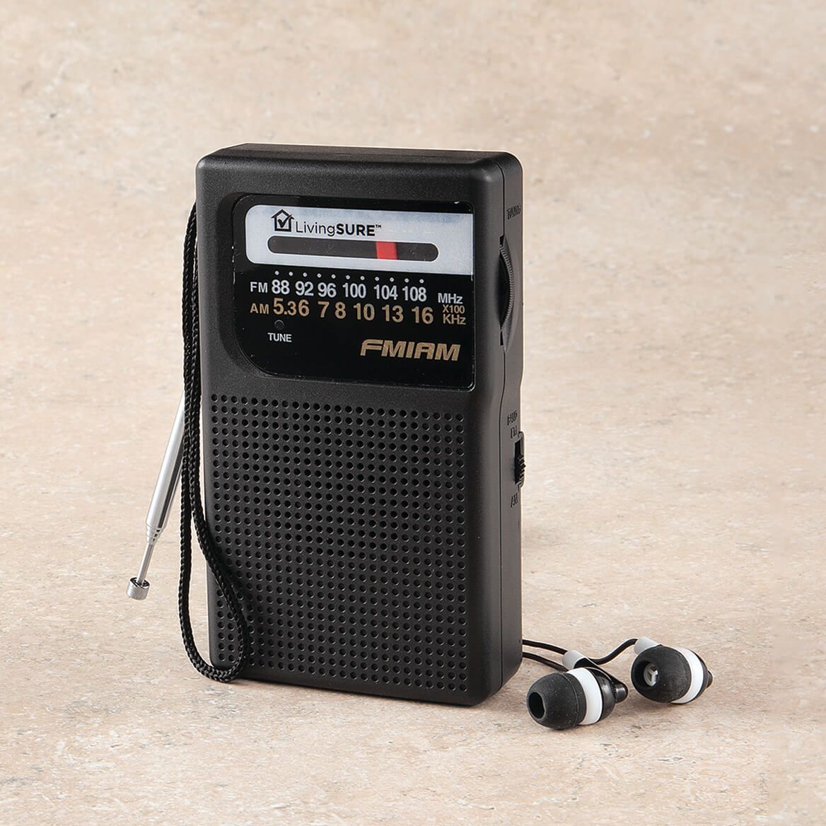AM/FM Transistor Radio by LivingSURE™-375234