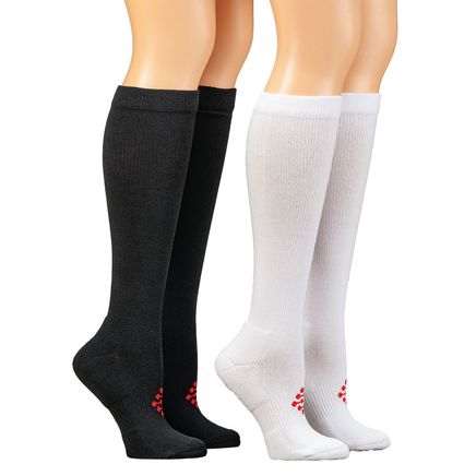 Mild Graduated Compression Over-The-Calf Socks, 2 Pairs-375560