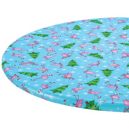 Festive Flamingos Elasticized Table Cover By Chef's Pride™-375927