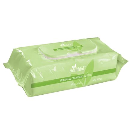 Healthful™ Personal Wipes with Aloe, Pack of 100-378171