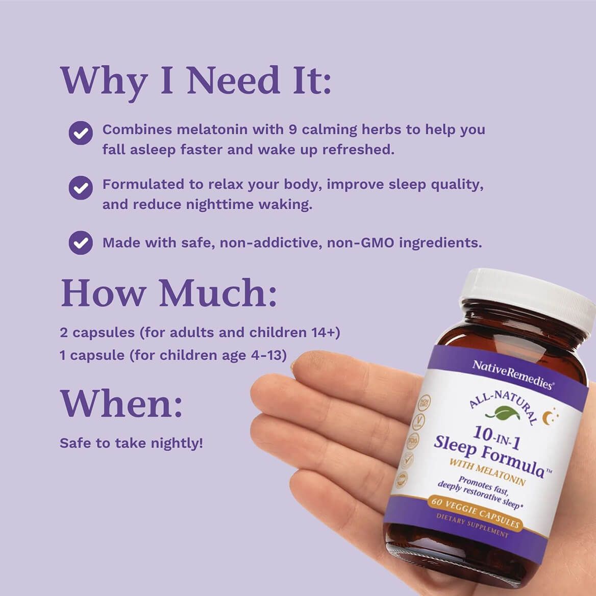 Native Remedies® 10-In-1 Sleep Formula™-378277