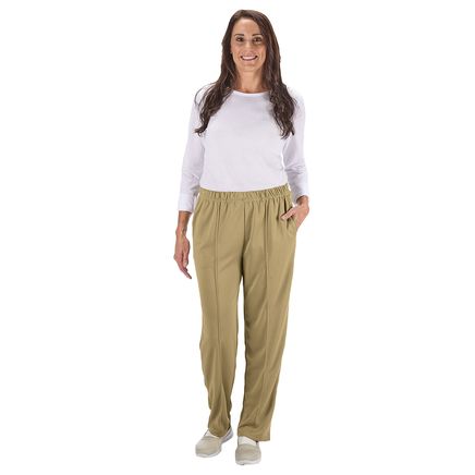 View product details for Women's Creased Ponte Pull-On Pants