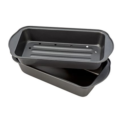 2 Pc. Lowfat Nonstick Meatloaf Pan-305008