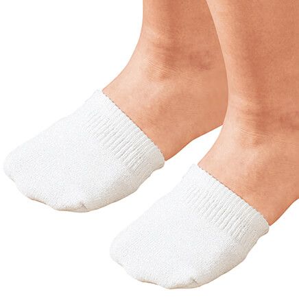 Toe Half Socks 2 Pair - White-311438