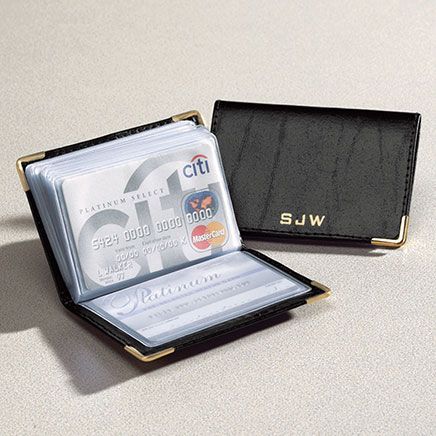 Personalized Leather Credit Card Holder-312375