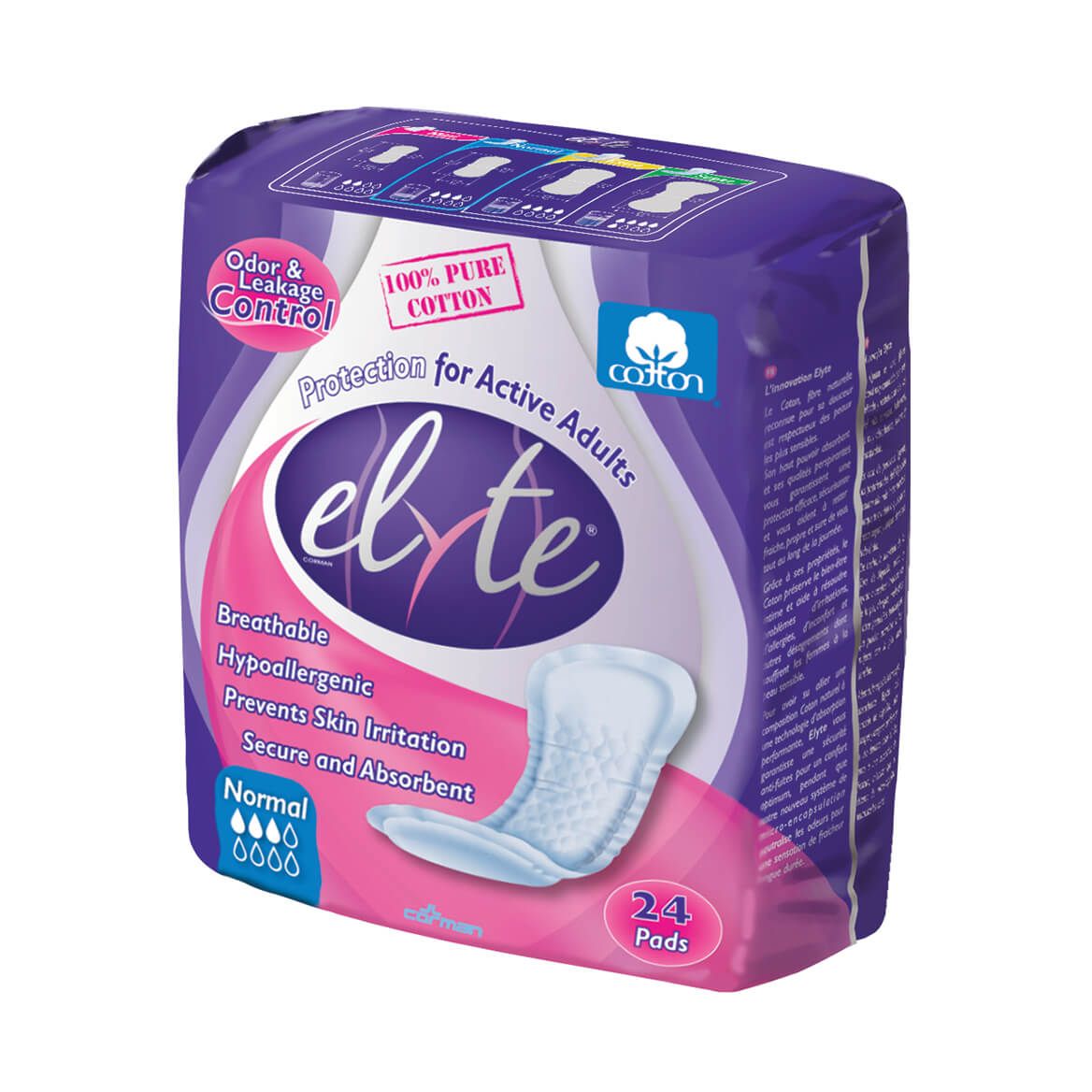 Elyte Incontinence Pads Normal + '-' + 333027