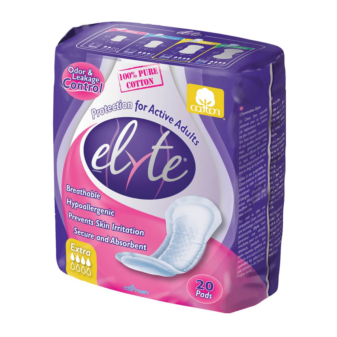 Elyte Incontinence Pads Extra + '-' + 333029
