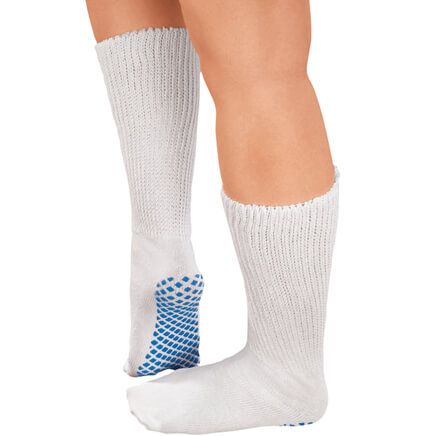 Diabetic Slipper Socks With Gripper Soles-336019