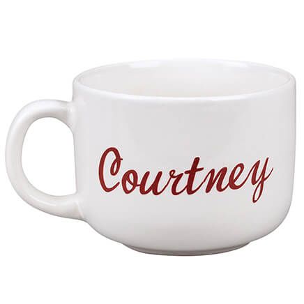 Personalized Script Soup Mug, 22 oz.-345434