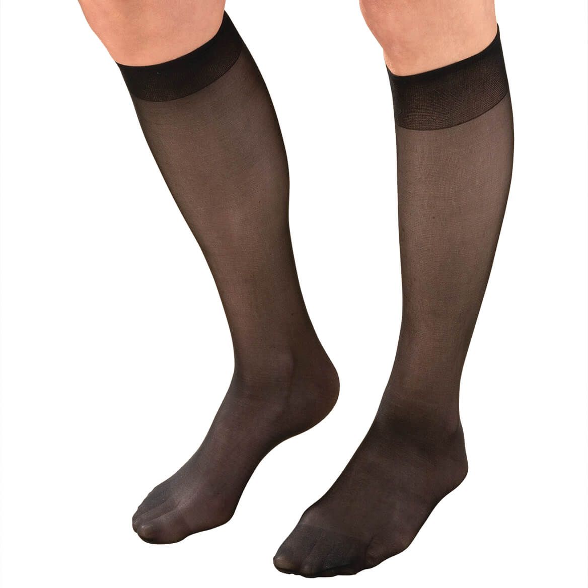 Women's Support Knee Highs, 9 pack + '-' + 345496