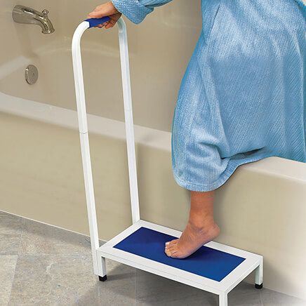 Extra Wide Folding Step Stool with Handle for Elderly Users