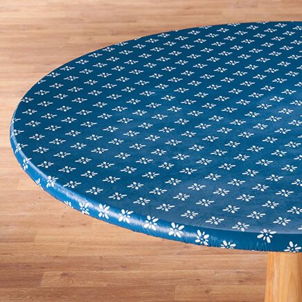 Heritage Vinyl Elasticized Table Cover By Home-Style Kitchen™-355910