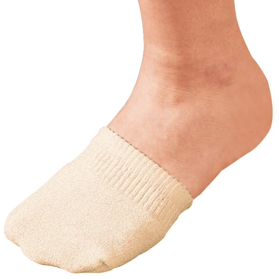 Toe Half Socks 2 Pair - Natural + '-' + 358149