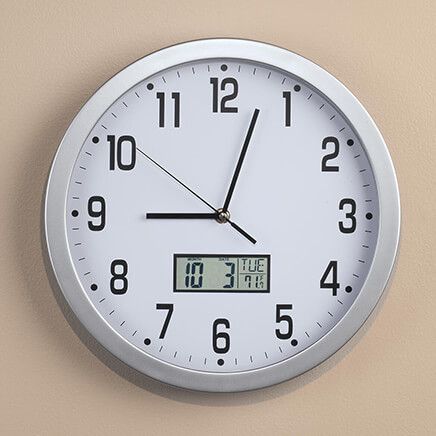 Easy-Read 12" Multifunction Wall Clock-362364