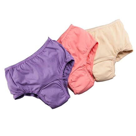 Women 20 oz. Incontinence Briefs –3-Pack Assorted colors-362413