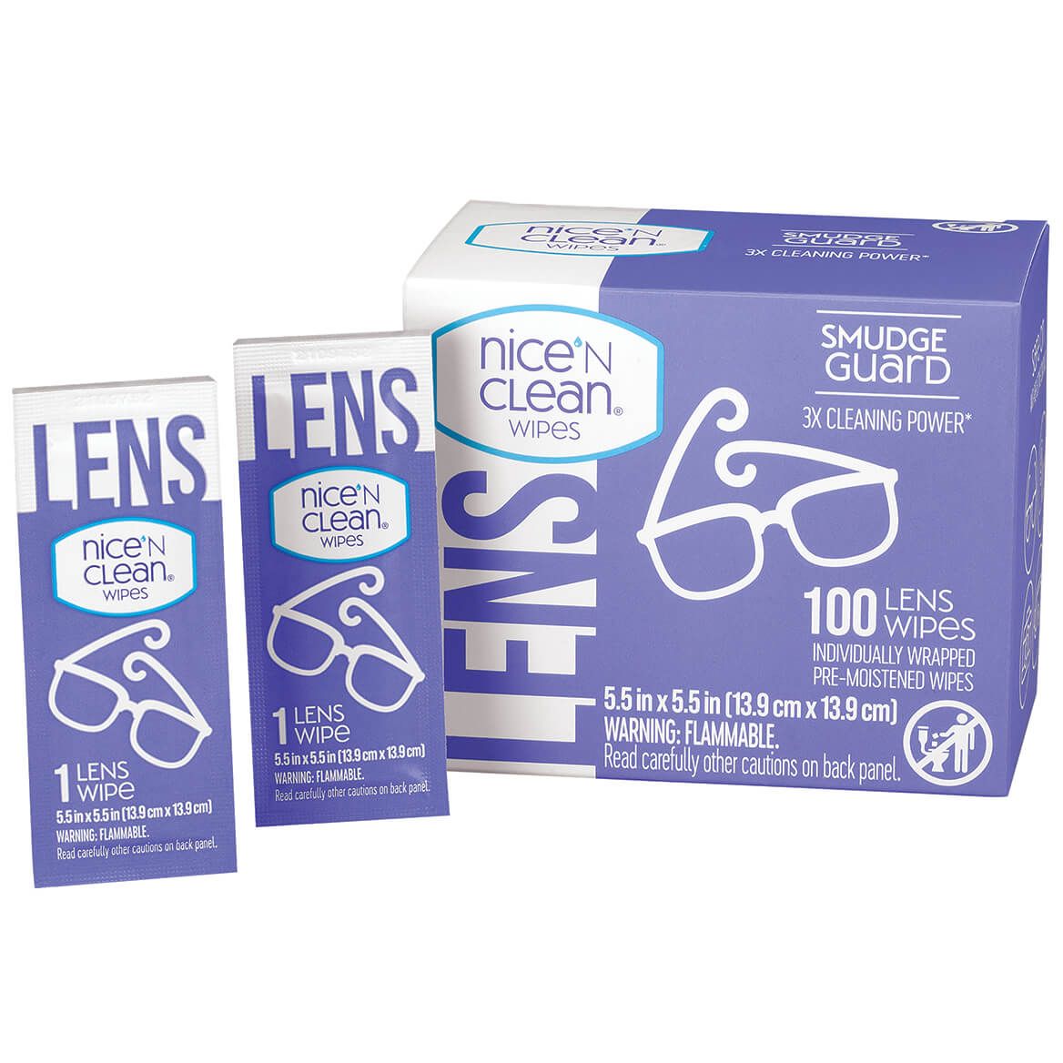 Nice n Clean Lens Wipes 100ct + '-' + 363048