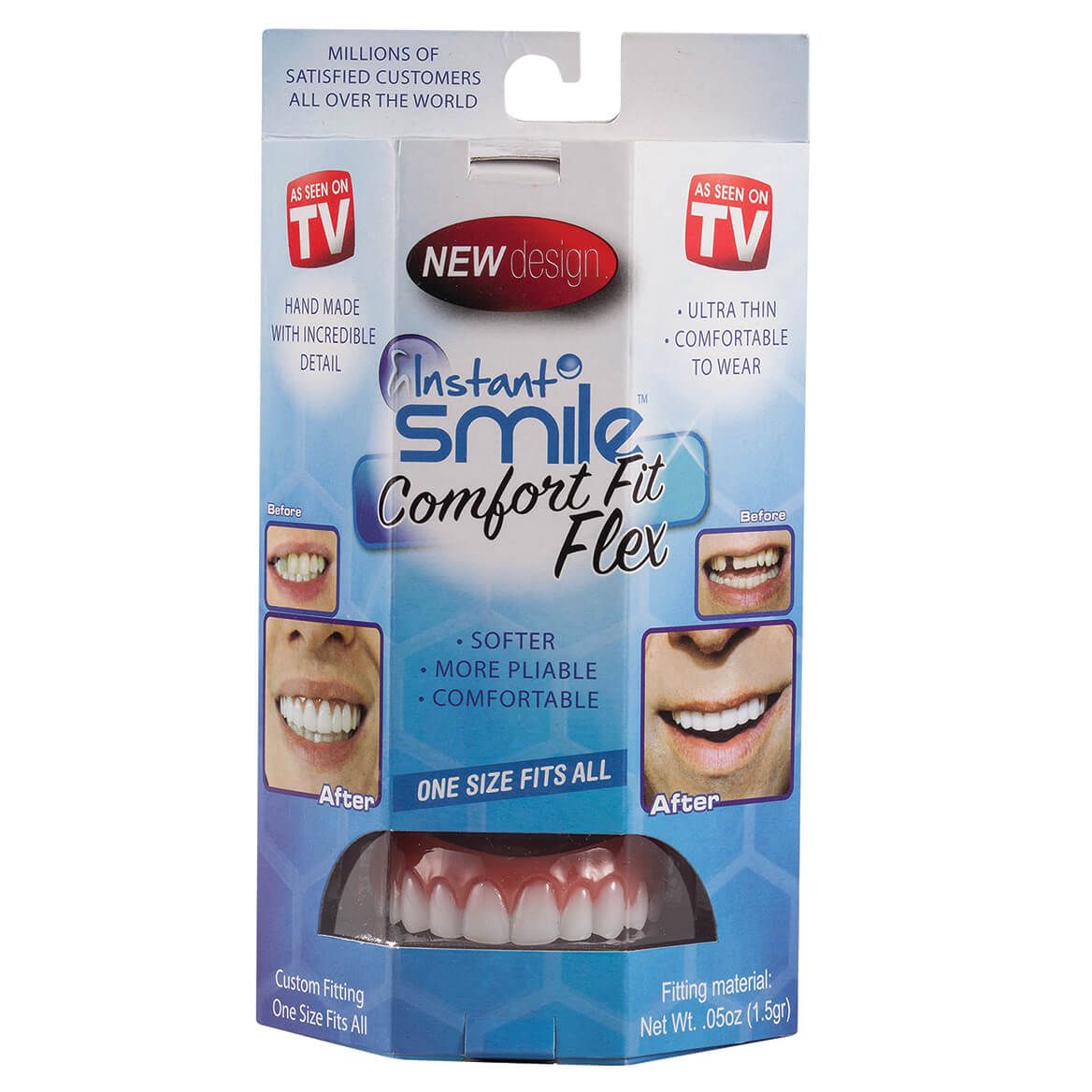 Instant Smile™ Comfort Fit Flex Upper Veneer Bright White + '-' + 366589