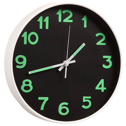 Glow-in-the-Dark Wall Clock-367456