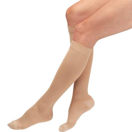 Silver Steps™ Anti-Embolism Knee-High Closed Toe Stockings-368290