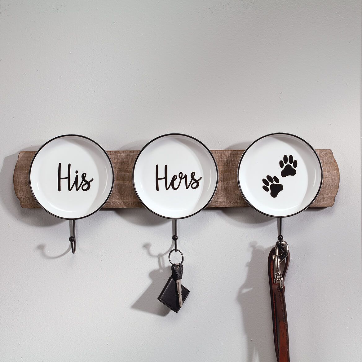 His, Hers, Paws Leash and Key Holder + '-' + 369294