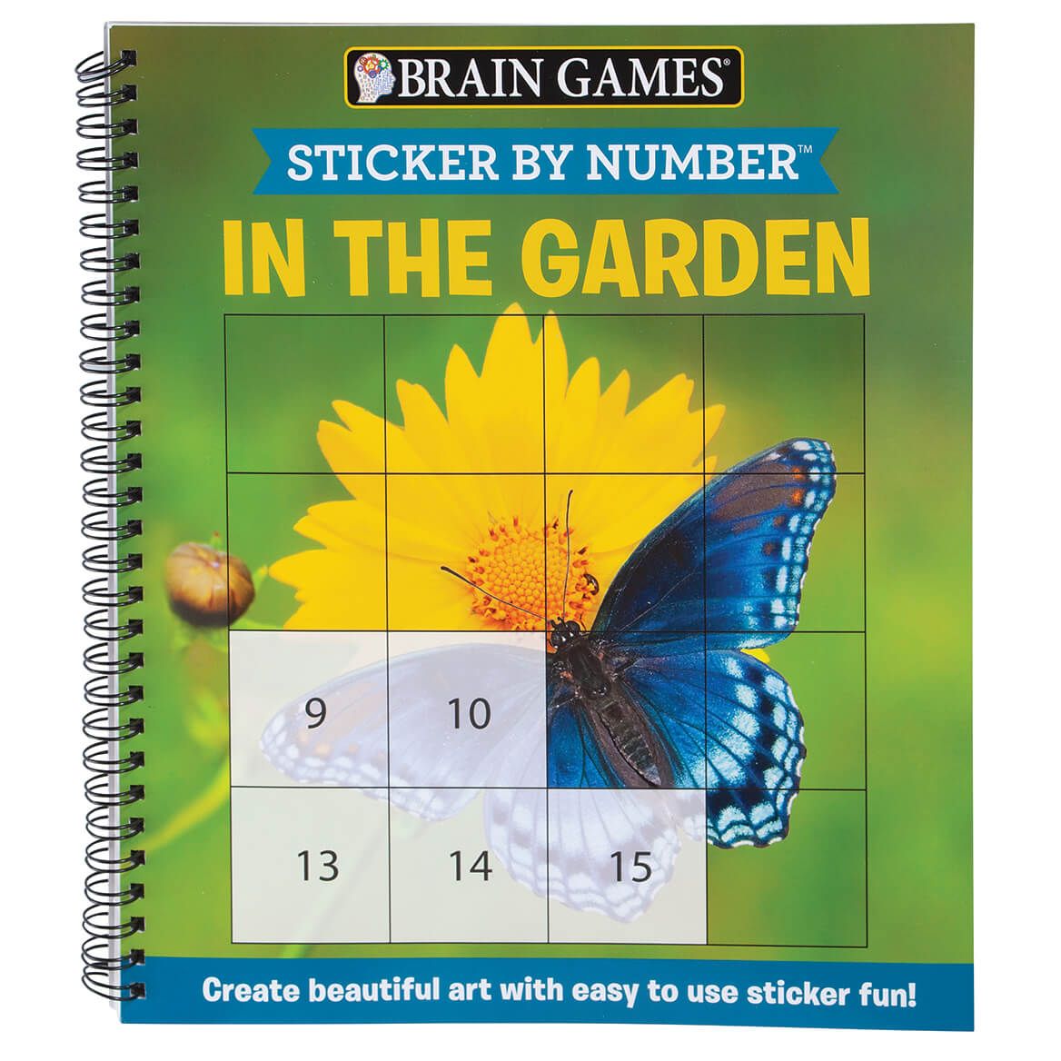 Brain Games® Sticker by Number In The Garden Book + '-' + 370345