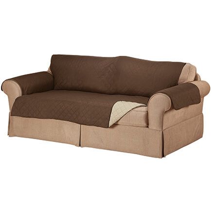 Microfiber Reversible Sofa Cover by OakRidge™-372558