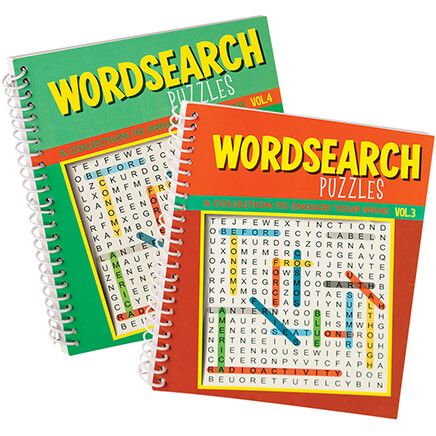 Wordsearch Puzzle Spiral Books, Vol. 3 and 4, Set of 2-372572
