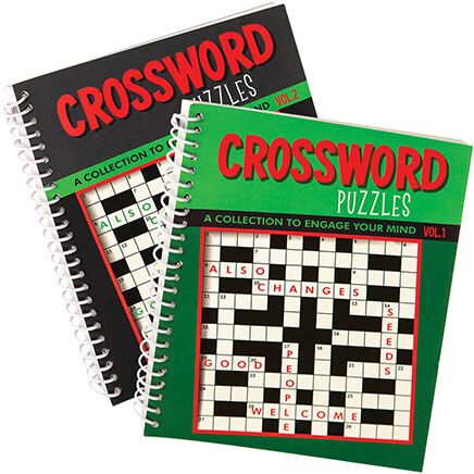 Crossword Puzzle Spiral Books, Vol. 1 and 2, Set of 2-372574