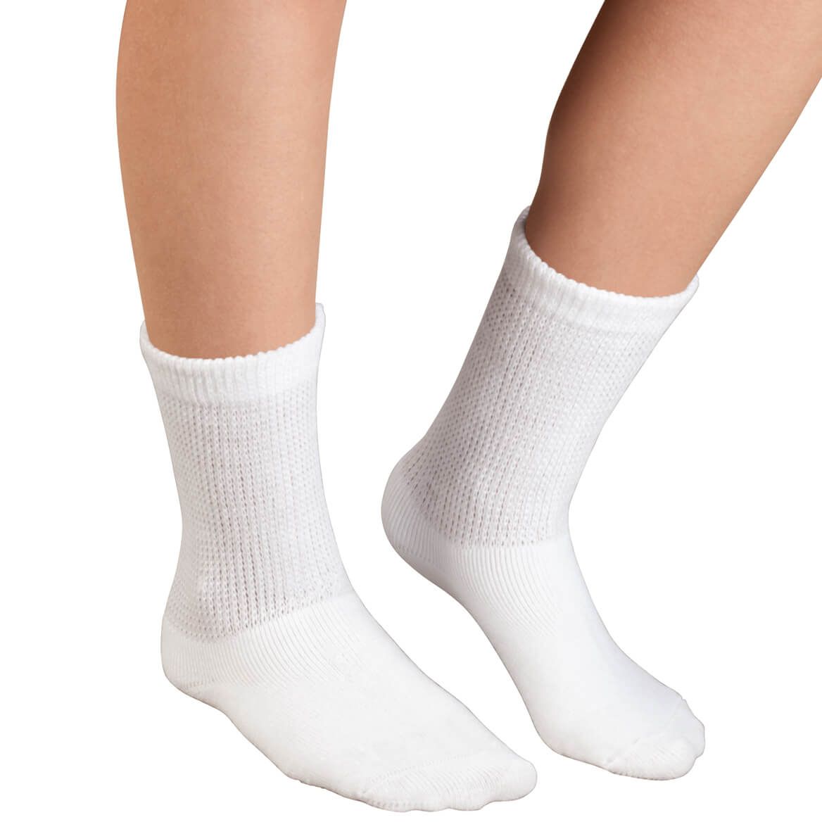 Silver Steps Extra Plush Diabetic Crew Socks – 3 Pairs/Pack