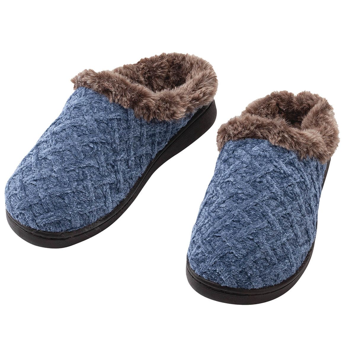 Silver Steps™ Clog Slippers with Faux Fur Lining + '-' + 374189