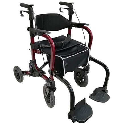 LivingSURE™ Rollator Walker and Transport Wheelchair Combo-374393