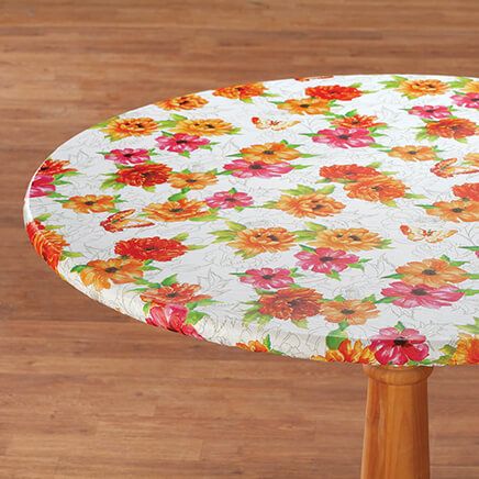 Floral Butterfly Elasticized Table Cover By Chef's Pride™-374594