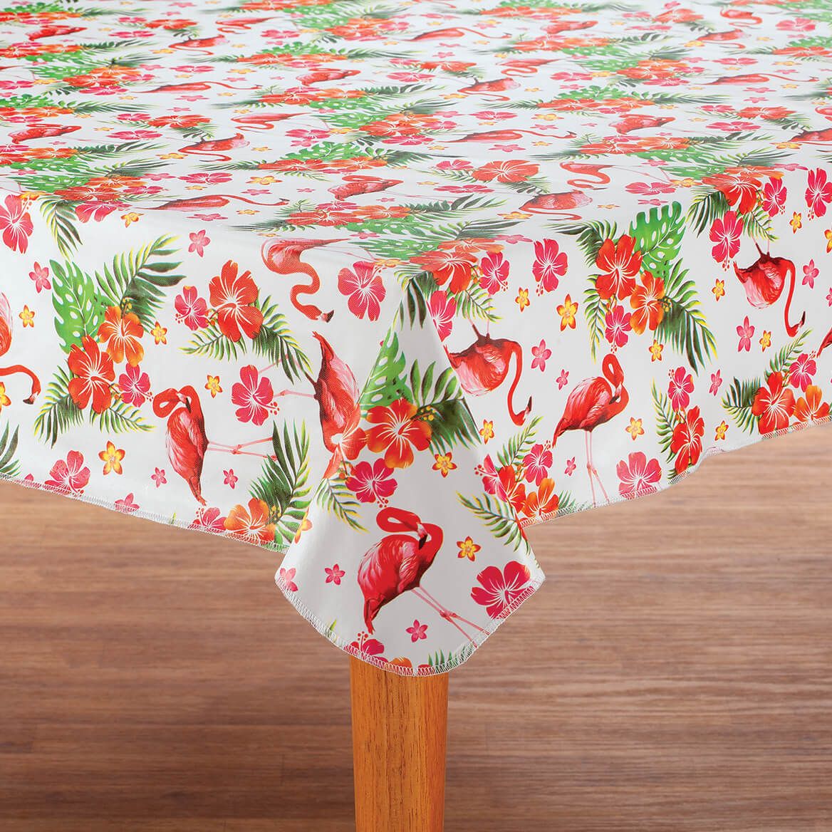 Flamingo Fun Vinyl Table Cover By Chef's Pride™ + '-' + 374597