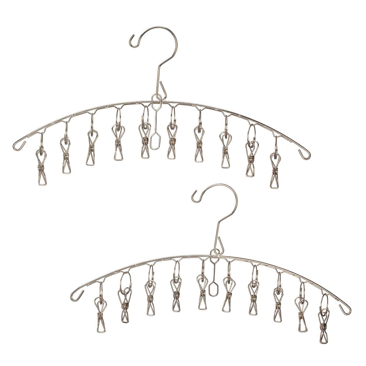 Clothes Hangers with 10 Clips, Set of 2 + '-' + 374644
