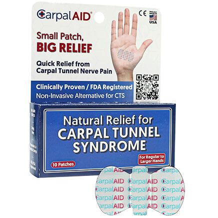 CarpalAID® Pain Relief Hand Patches, Set of 10-374741