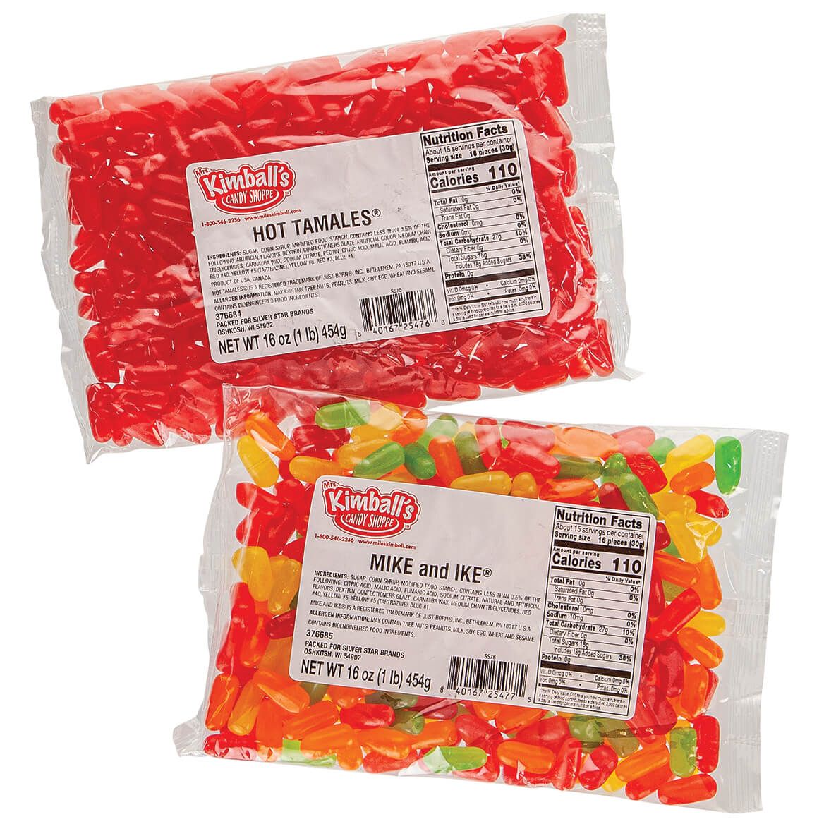 Set of Hot Tamales & Mike and Ike Candy, 32 oz. + '-' + 378465