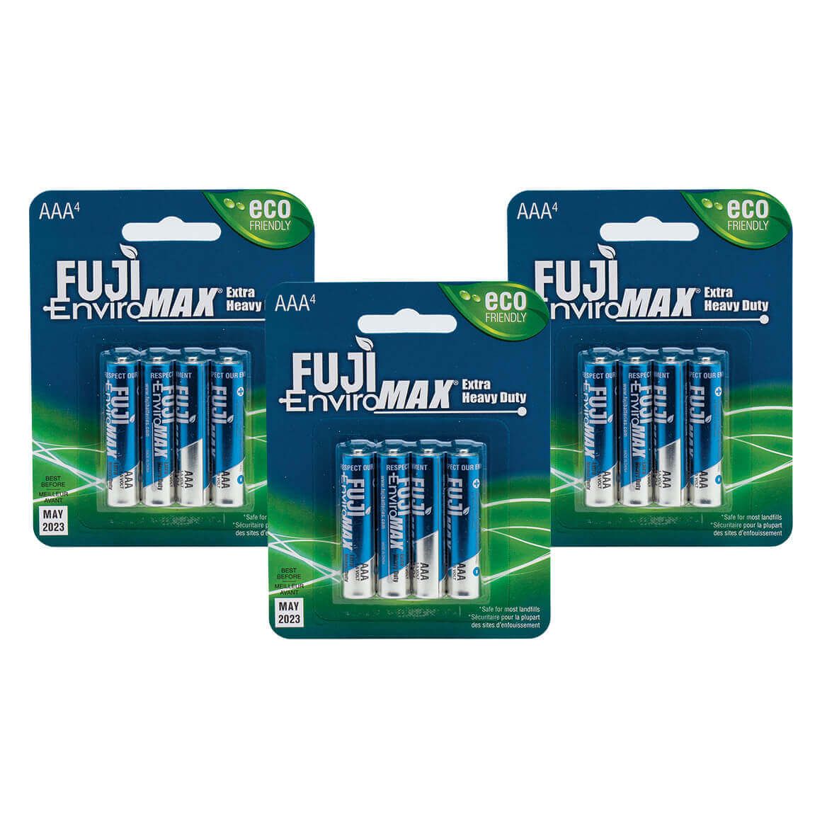 Fuji AAA Batteries 4-Pack, Set of 3 + '-' + 378509