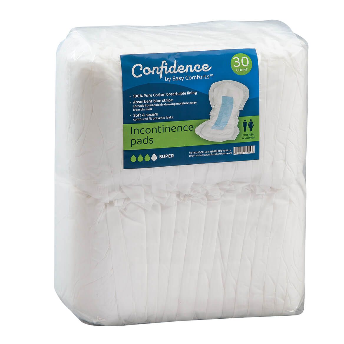 Confidence by Easy Comforts™ Incontinence Pads, Package + '-' + 378513