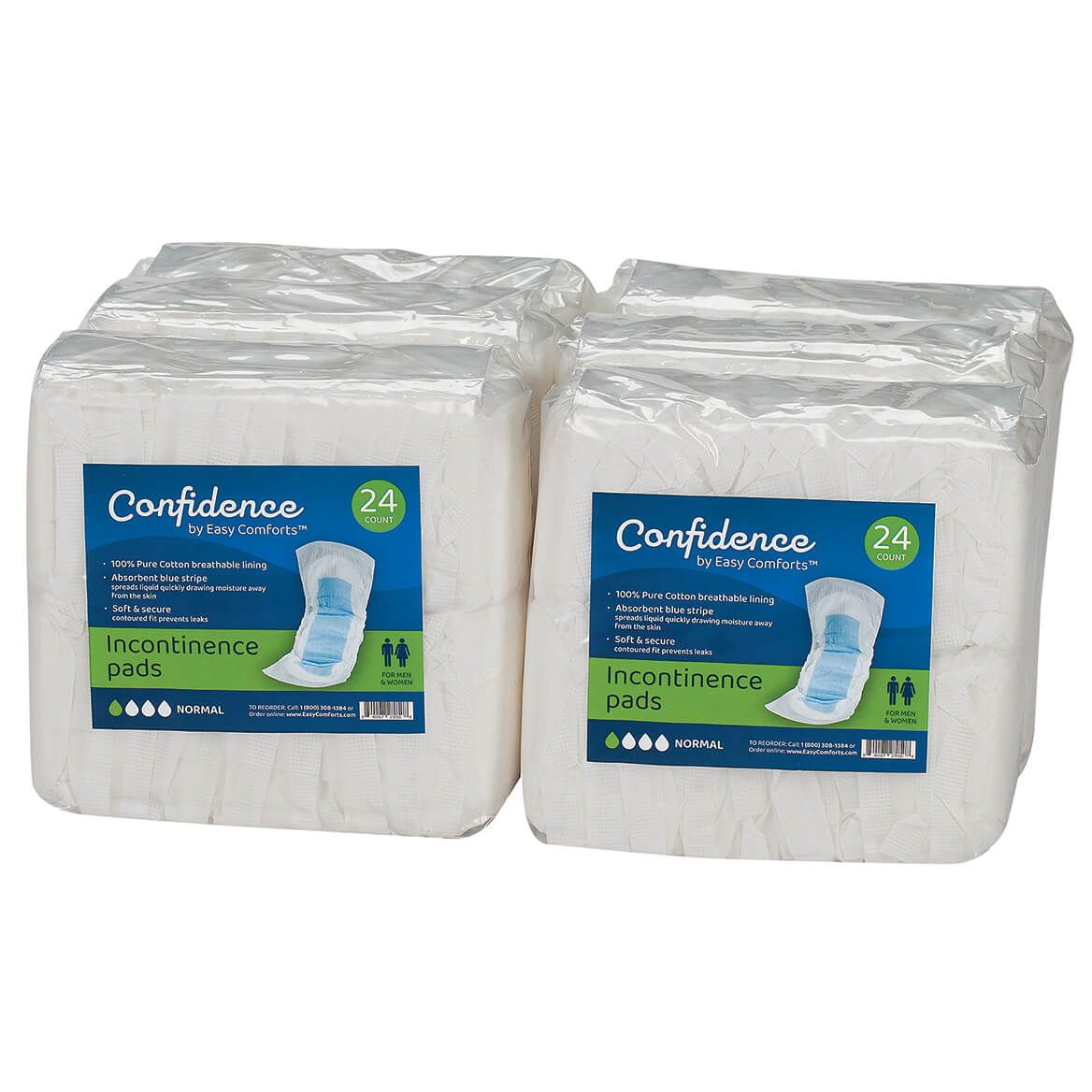 Confidence by Easy Comforts™ Incontinence Pads, Case + '-' + 378514