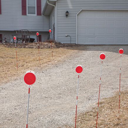 Orange Driveway Reflectors by LivingSURE™, Set of 8-378696