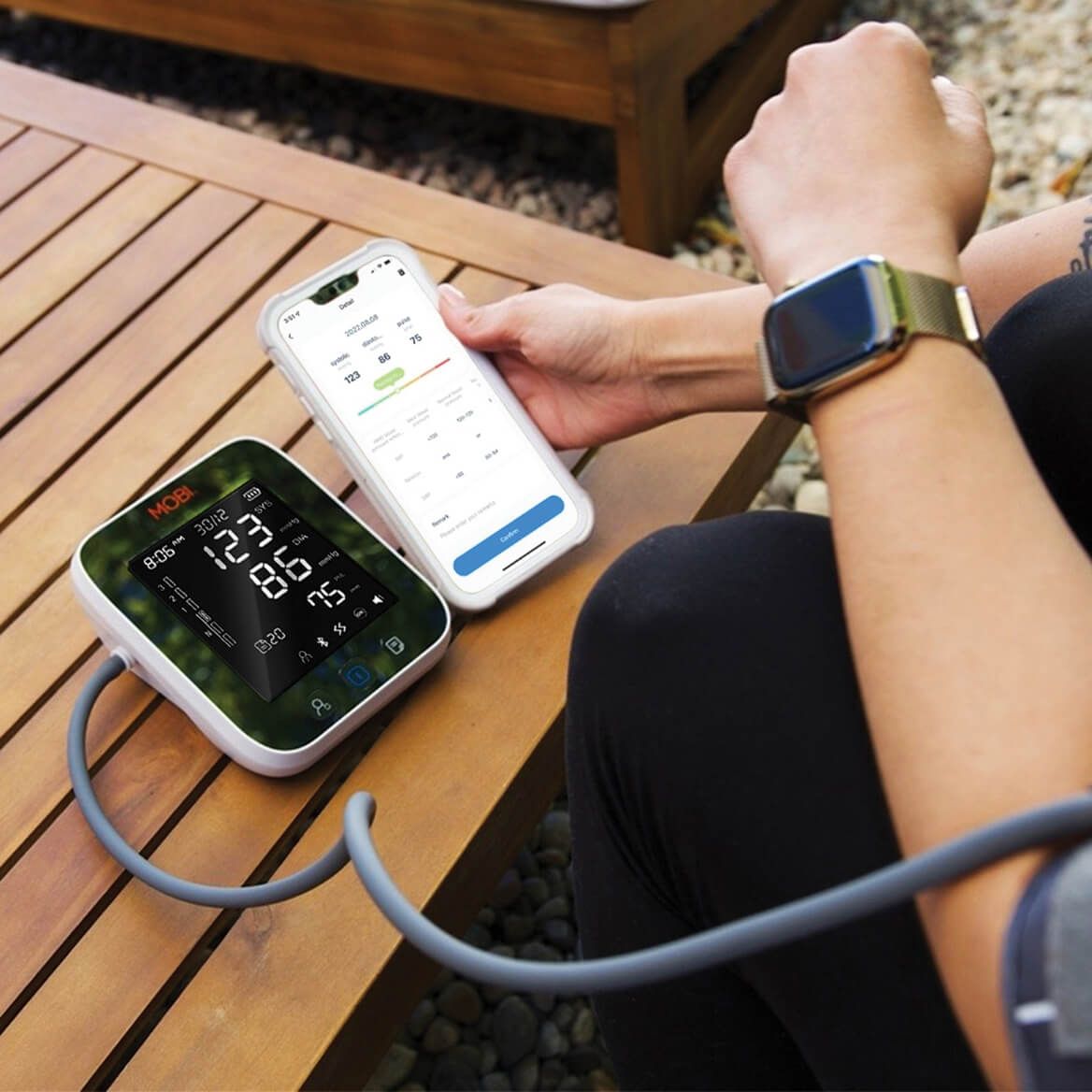 Mobi Connect Smart Bluetooth Upper Arm BP Monitor + '-' + 378910