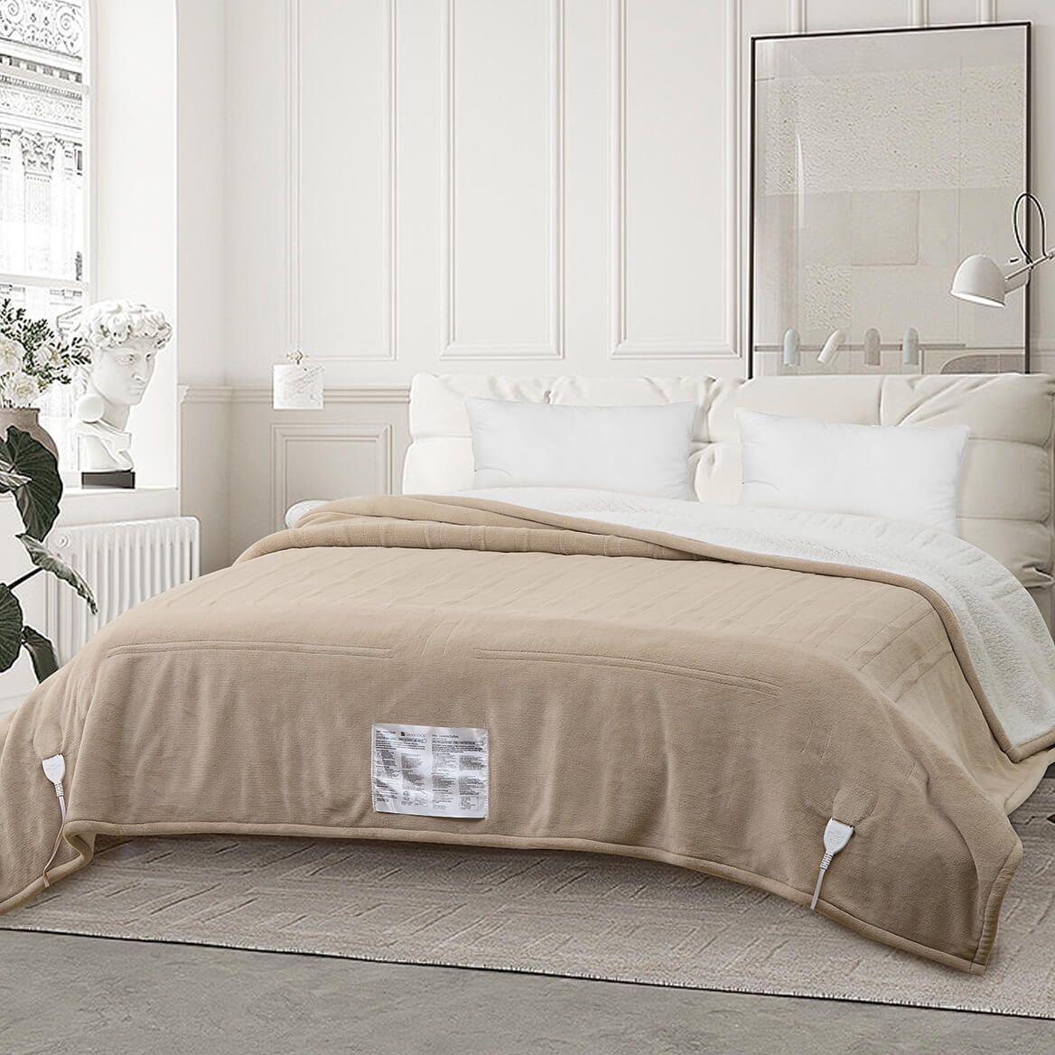 Ultrasoft Plush Sherpa Digital Heated Blanket by OakRidge™ + '-' + 378943