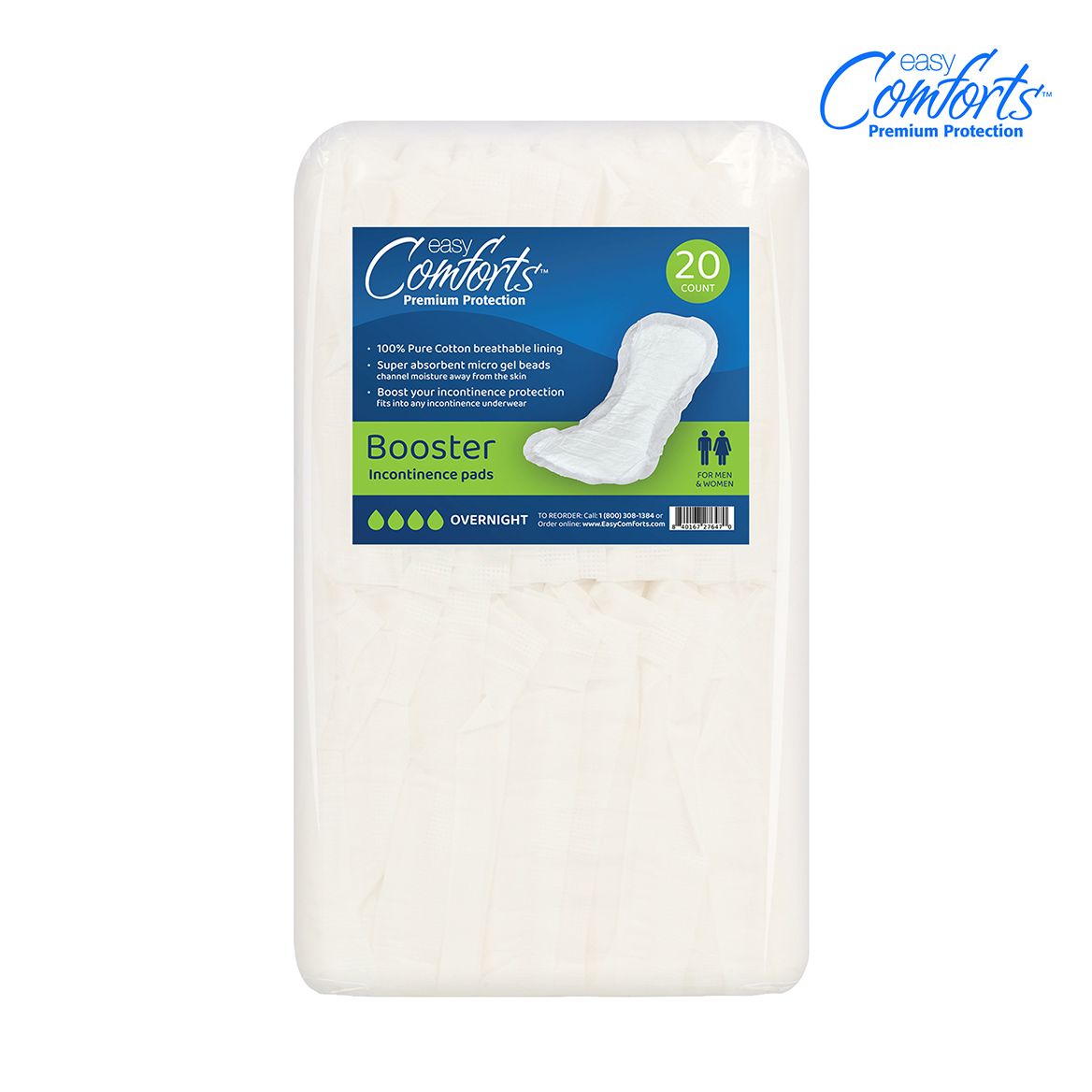 Easy Comforts™ Premium Protection Booster Pads, Pack of 20 + '-' + 379391