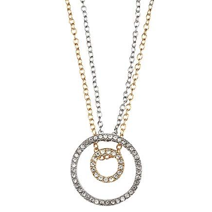View product details for JaxsonCade™ Crystal-Accented Circle Pendants