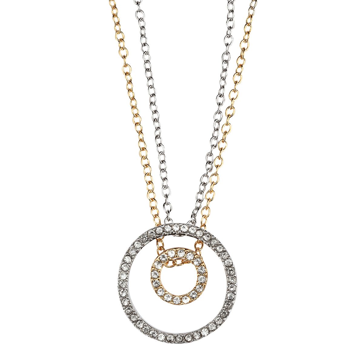 JaxsonCade™ Crystal-Accented Circle Pendants