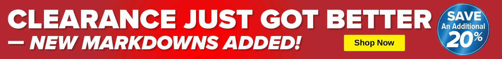 Clearance markdown
