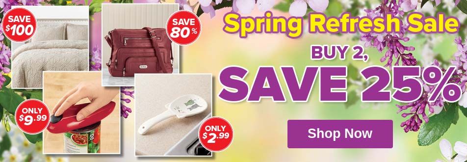 Shop Spring Essentials Buy 2, Save 25%